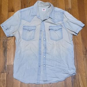 Levi's Light Blue Casual Denim Shirt (S)